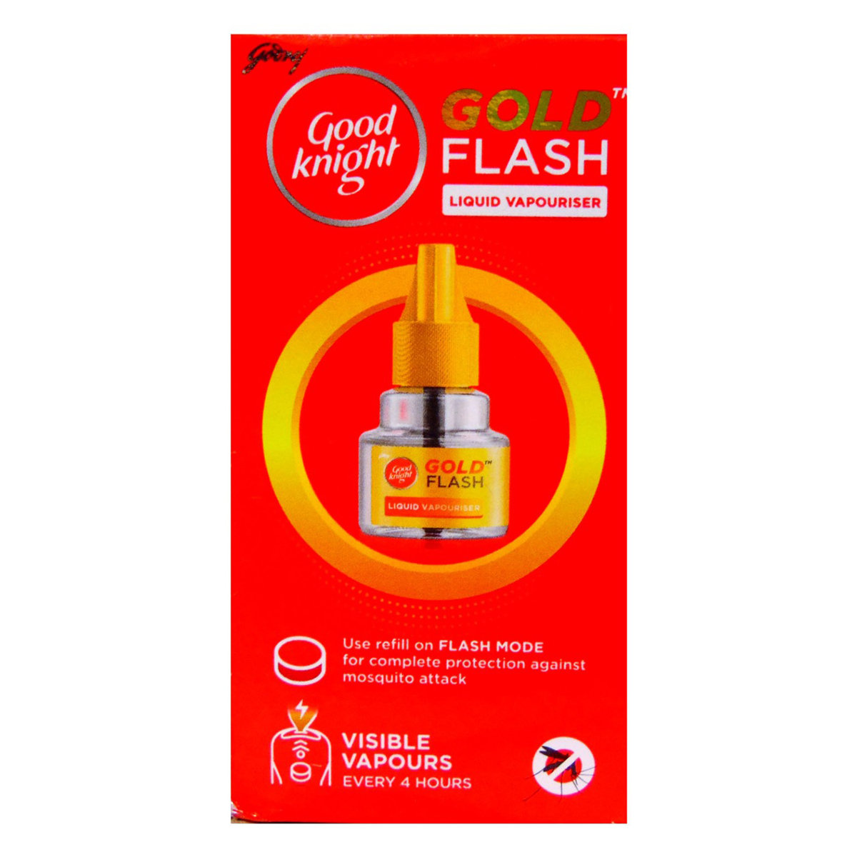 Good Knight Gold Flash Liquid Vapouriser, 45 ml, Pack of 1 Good Knight Gold Flash Liquid Vapouriser, 45 ml, Pack of 1