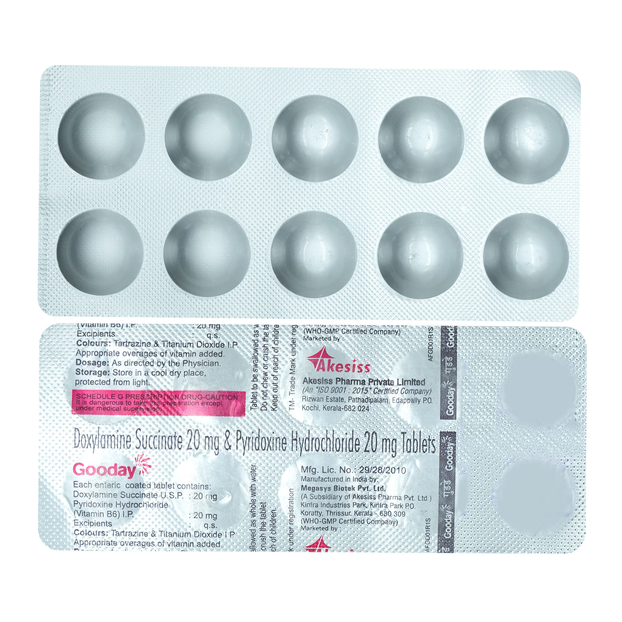 Buy Gooday 20mg/20mg Tablet 10's Online