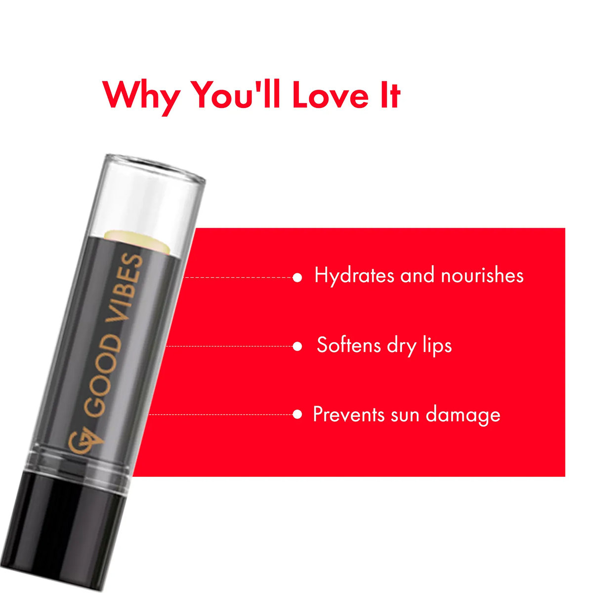 Good Vibes Berry Nourishing SPF 15 Lip Balm, 4.2 gm, Pack of 1 Good Vibes Berry Nourishing SPF 15 Lip Balm, 4.2 gm, Pack of 1