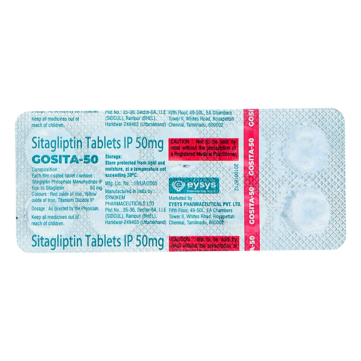 Gosita-50 Tablet 10's, Pack of 10 TABLETS Gosita-50 Tablet 10's, Pack of 10 TABLETS
