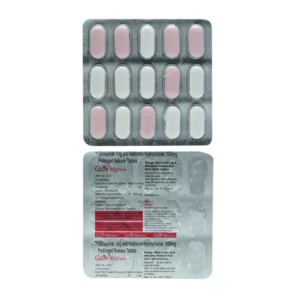 Gzor M 1 Forte Tablet 15's, Pack of 15 TABLETS Gzor M 1 Forte Tablet 15's, Pack of 15 TABLETS