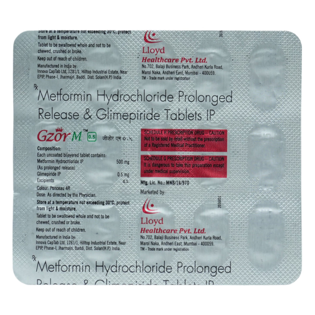 Gzor M 0.5 Tablet 15's, Pack of 15 TabletS Gzor M 0.5 Tablet 15's, Pack of 15 TabletS