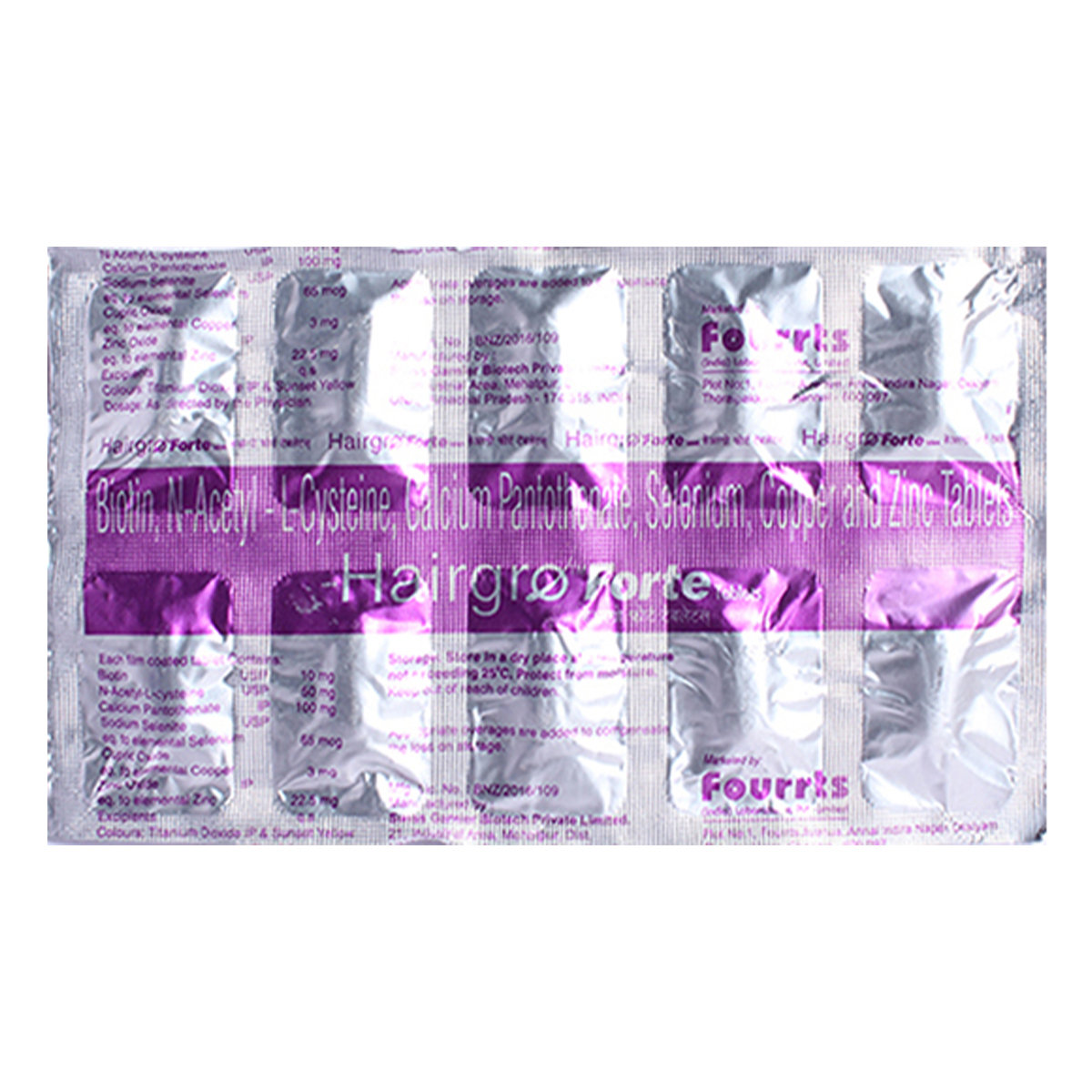 Hairgro Forte Tablet 10's, Pack of 10 Hairgro Forte Tablet 10's, Pack of 10