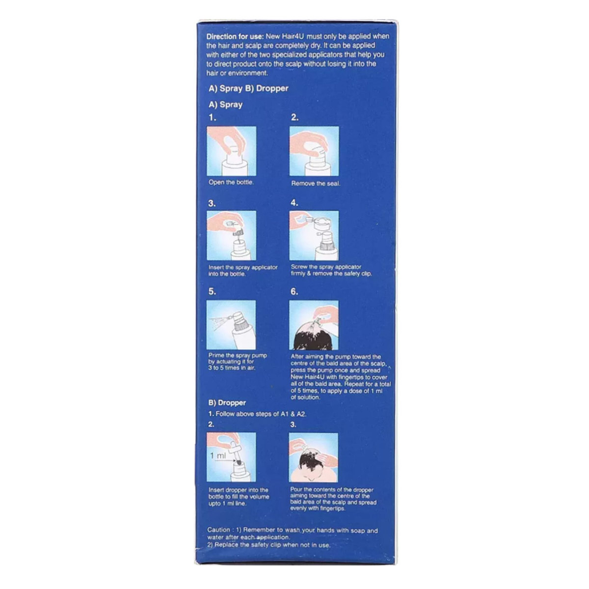 New Hair 4U 5% Solution 60 ml, Pack of 1 SOLUTION New Hair 4U 5% Solution 60 ml, Pack of 1 SOLUTION