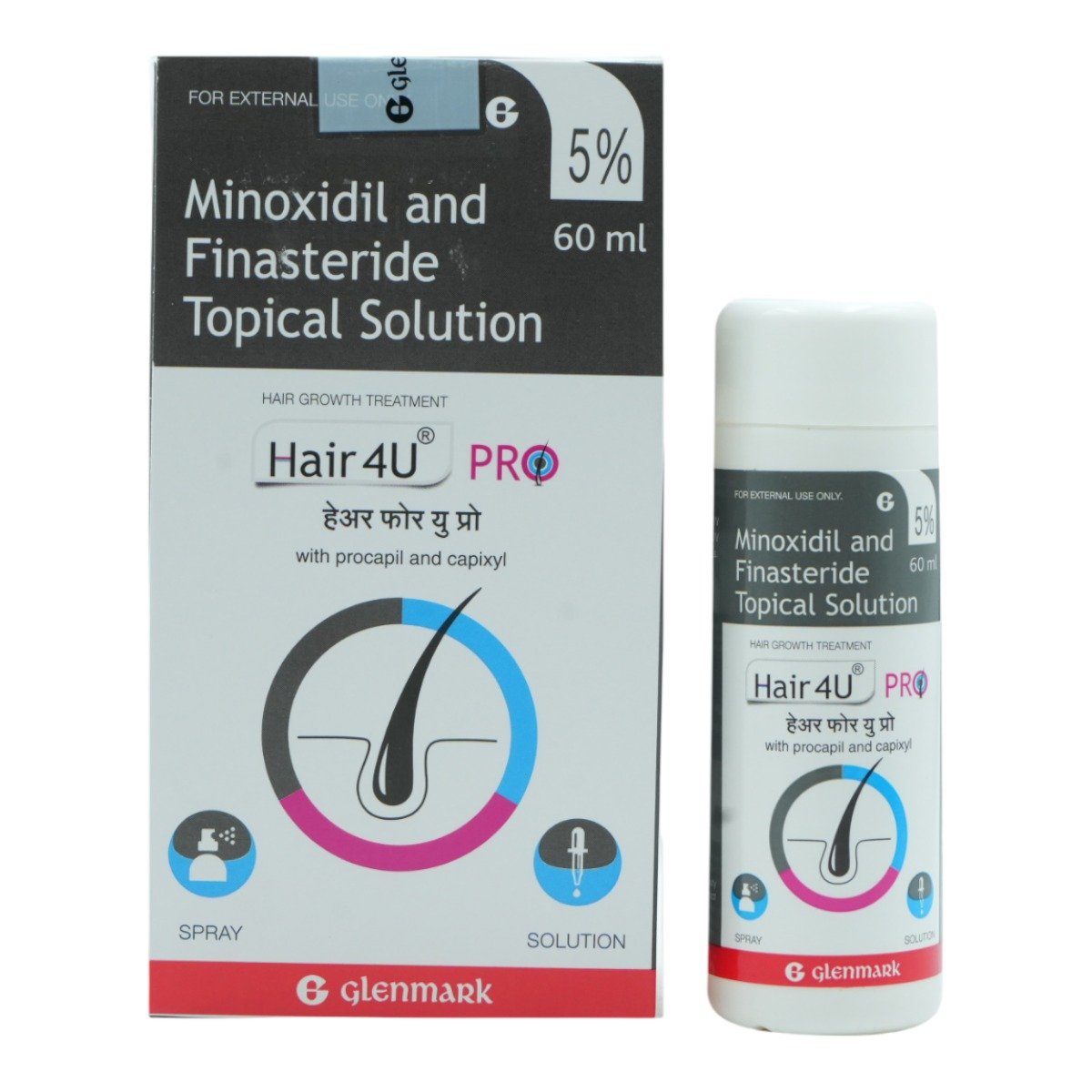 Hair 4U Pro 5% Topical Solution 60 ml, Pack of 1 SOLUTION Hair 4U Pro 5% Topical Solution 60 ml, Pack of 1 SOLUTION