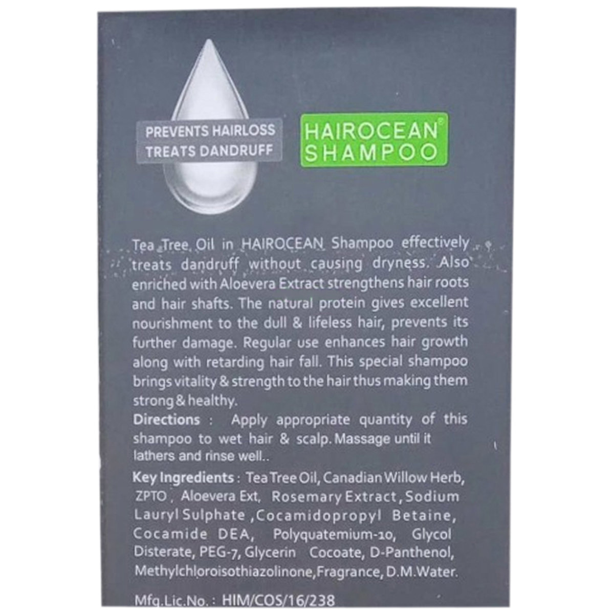 Hairocean Shampoo 200 ml, Pack of 1 Hairocean Shampoo 200 ml, Pack of 1