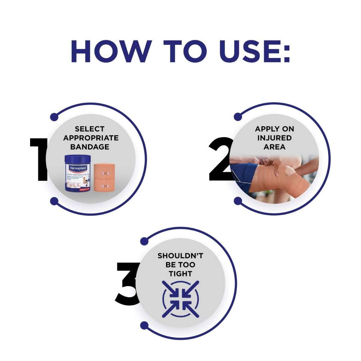 Hansaplast Cotton Crepe Bandage B.P. 15 cm x 4 m, 1 Count, Pack of 1 Hansaplast Cotton Crepe Bandage B.P. 15 cm x 4 m, 1 Count, Pack of 1