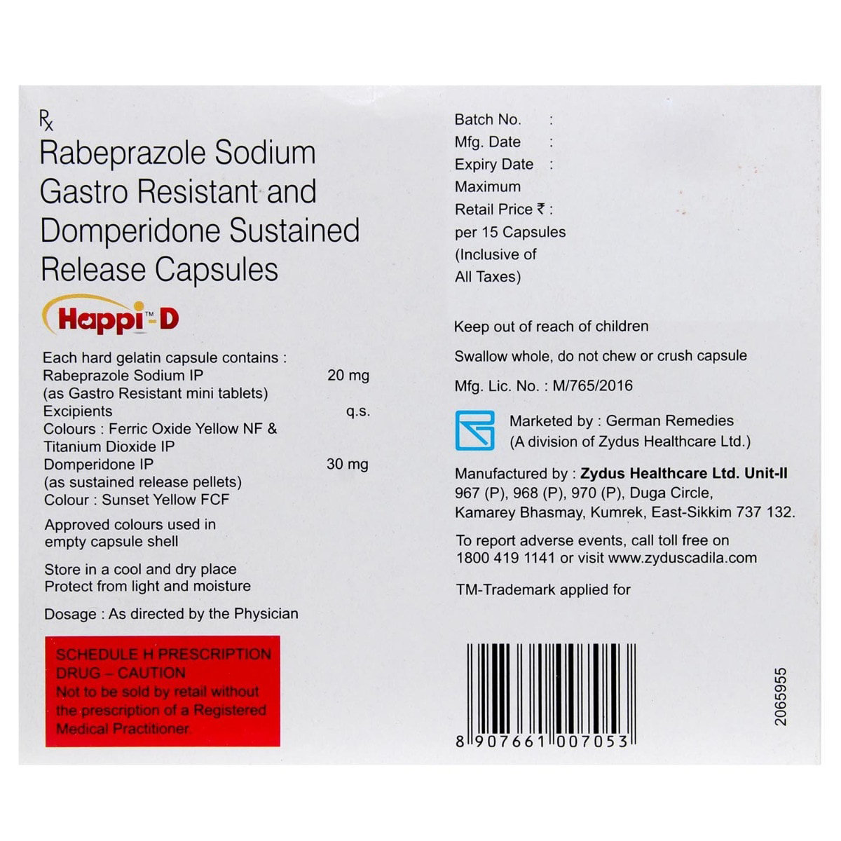 Happi D Capsule 15's, Pack of 15 Happi D Capsule 15's, Pack of 15