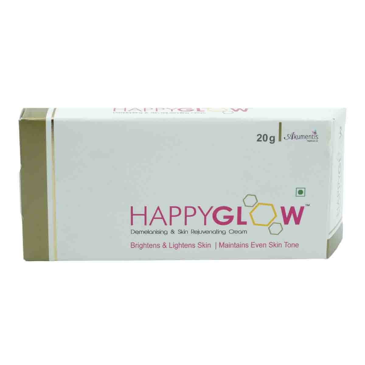 Happyglow Demelanising & Skin Rejuvenating Cream 20 gm | Brightens & Lightens Skin | Evens Out Skin Tone | For All Skin Type, Pack of 1 Happyglow Demelanising & Skin Rejuvenating Cream 20 gm | Brightens & Lightens Skin | Evens Out Skin Tone | For All Skin Type, Pack of 1