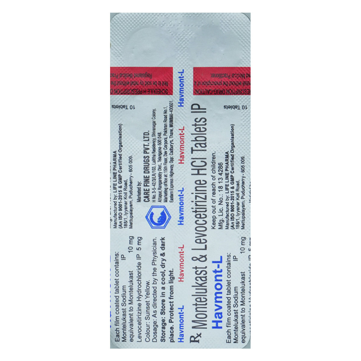 Havmont-L Tablet 10's, Pack of 10 TabletS Havmont-L Tablet 10's, Pack of 10 TabletS