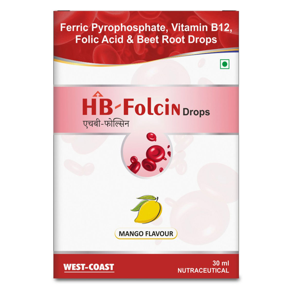 Buy HB-Folcin Mango Oral Drop 30 ml Online