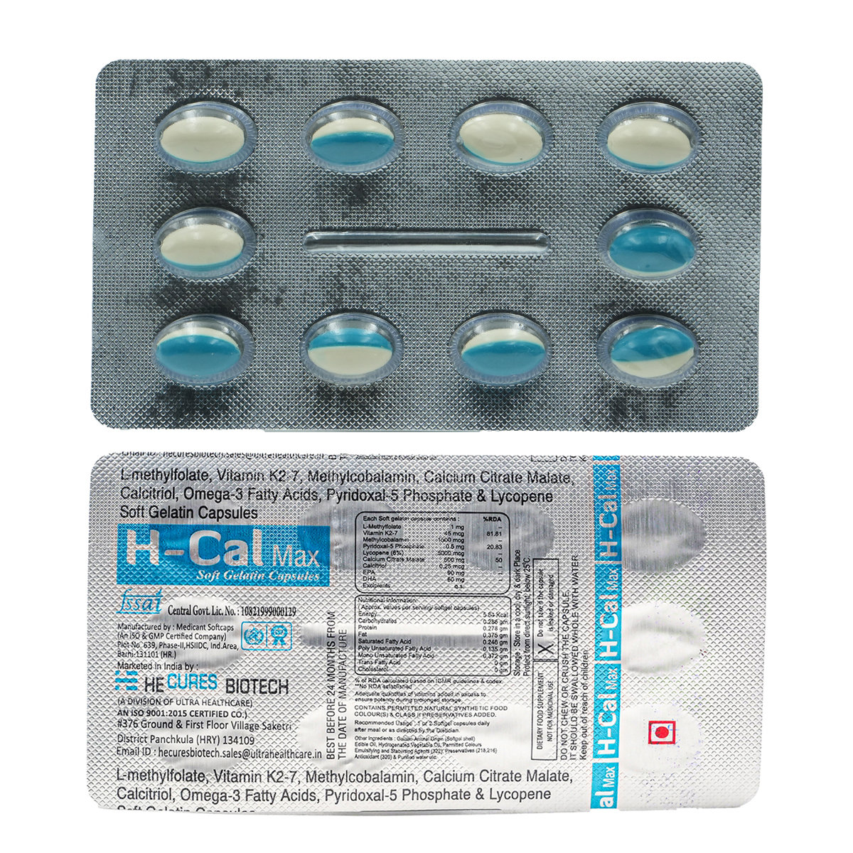 H-Cal Max Softgel Capsule 10's, Pack of 10 CapsuleS H-Cal Max Softgel Capsule 10's, Pack of 10 CapsuleS