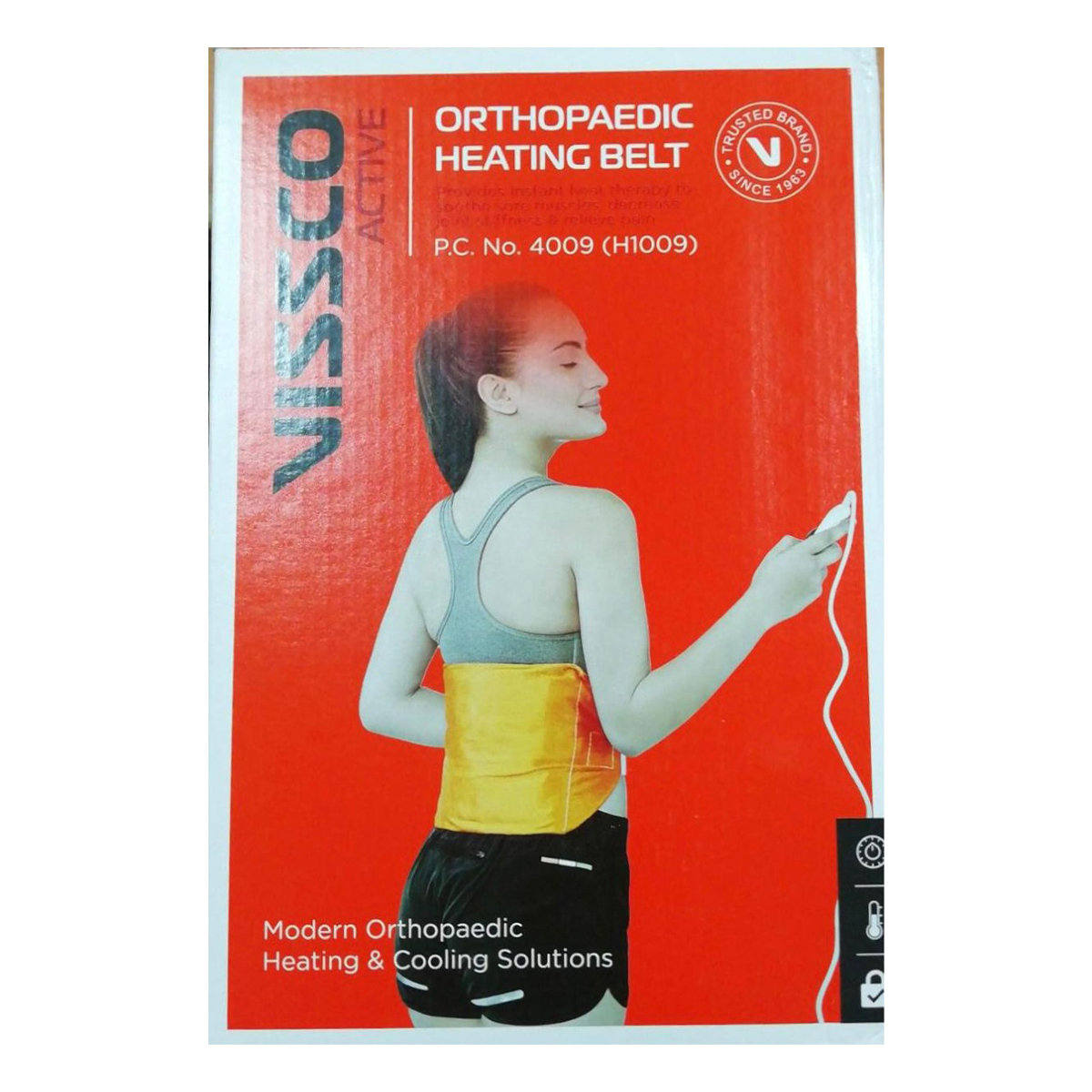 Vissco Active Orthopaedic Heating Belt, 1 Count, Pack of 1 Vissco Active Orthopaedic Heating Belt, 1 Count, Pack of 1