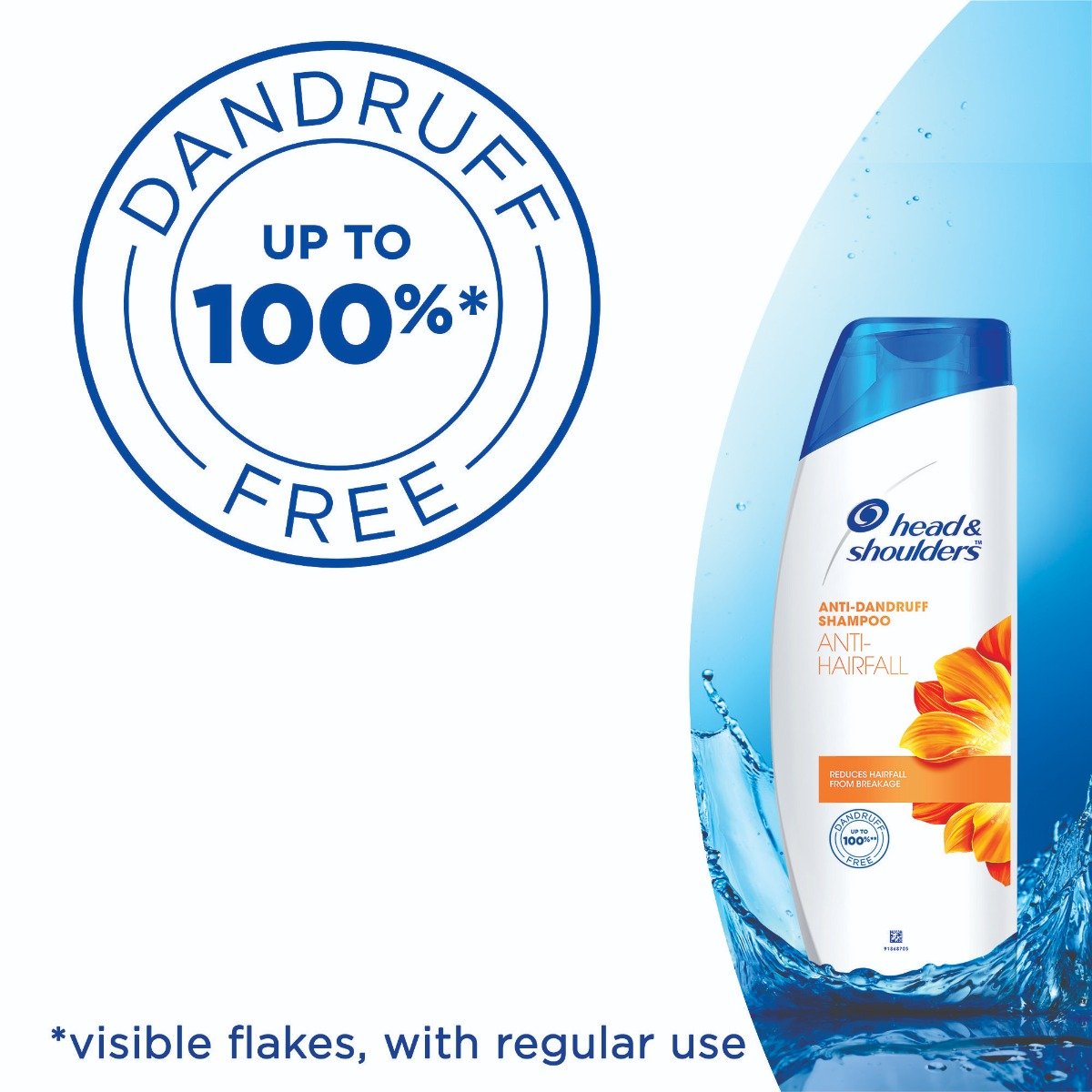 Head & Shoulders Anti-Dandruff Anti-Hairfall Shampoo, 180 ml, Pack of 1 Head & Shoulders Anti-Dandruff Anti-Hairfall Shampoo, 180 ml, Pack of 1