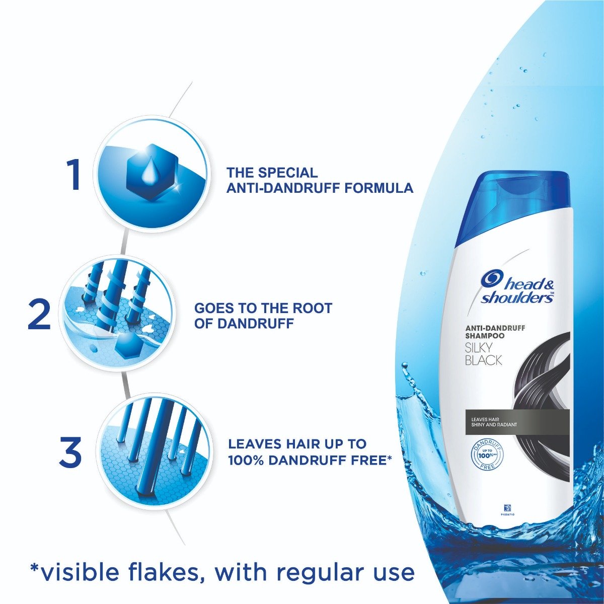 Head & Shoulders Anti-Dandruff Silky Black Shampoo, 180 ml, Pack of 1 Head & Shoulders Anti-Dandruff Silky Black Shampoo, 180 ml, Pack of 1