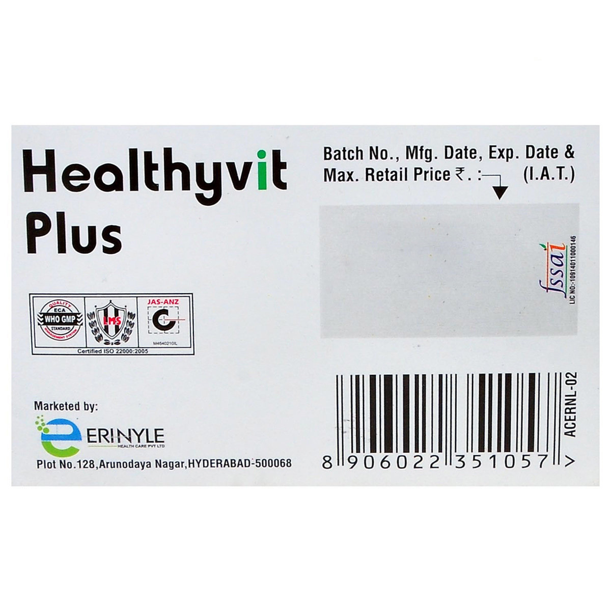 Healthyvit Plus Tablet 10's, Pack of 10 TABLETS Healthyvit Plus Tablet 10's, Pack of 10 TABLETS