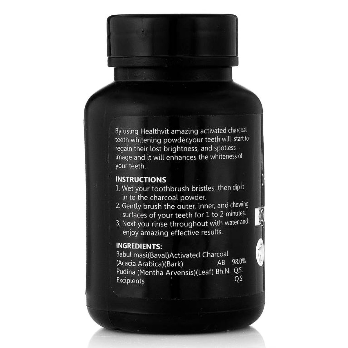 Healthvit Teeth Whitening Charcoal Powder, 20 gm, Pack of 1 Healthvit Teeth Whitening Charcoal Powder, 20 gm, Pack of 1