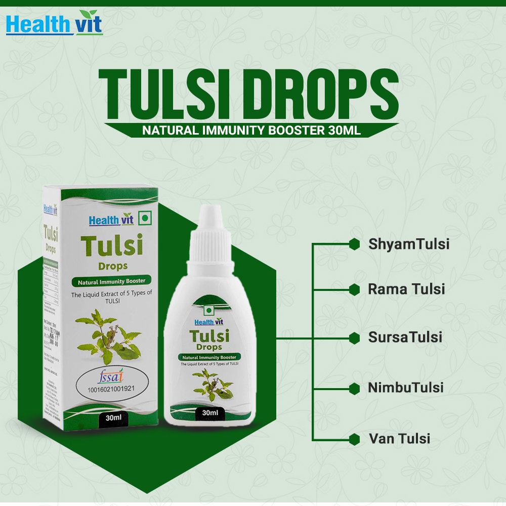 Healthvit Tulsi Drops, 30 ml, Pack of 1 Healthvit Tulsi Drops, 30 ml, Pack of 1