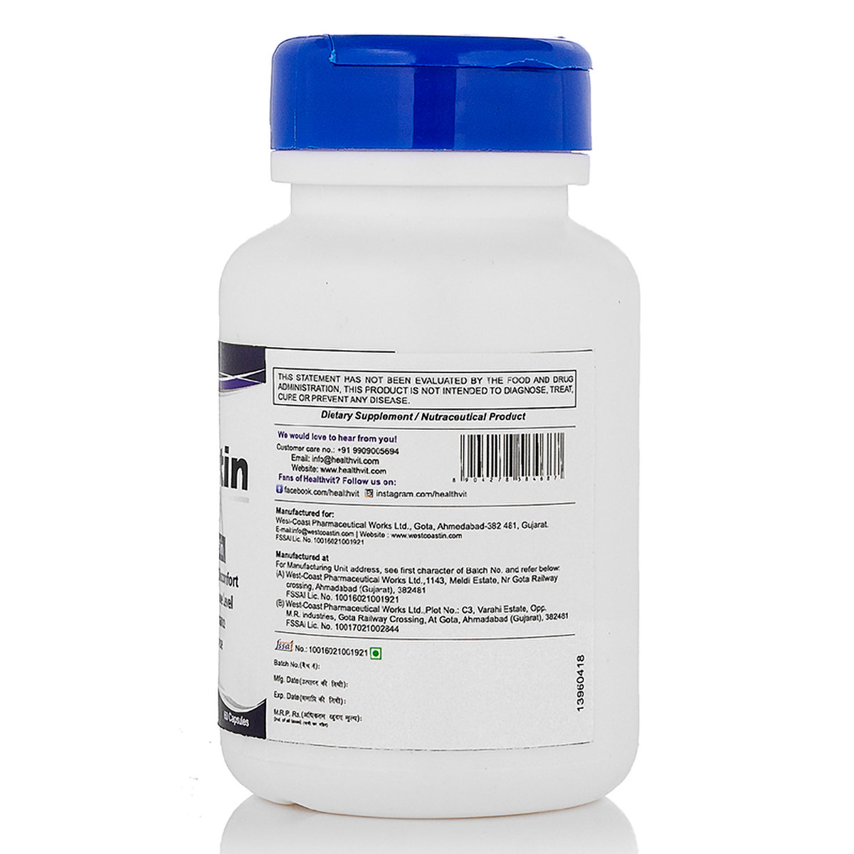 Healthvit Quercetin 100 mg, 60 Capsules, Pack of 1 Healthvit Quercetin 100 mg, 60 Capsules, Pack of 1