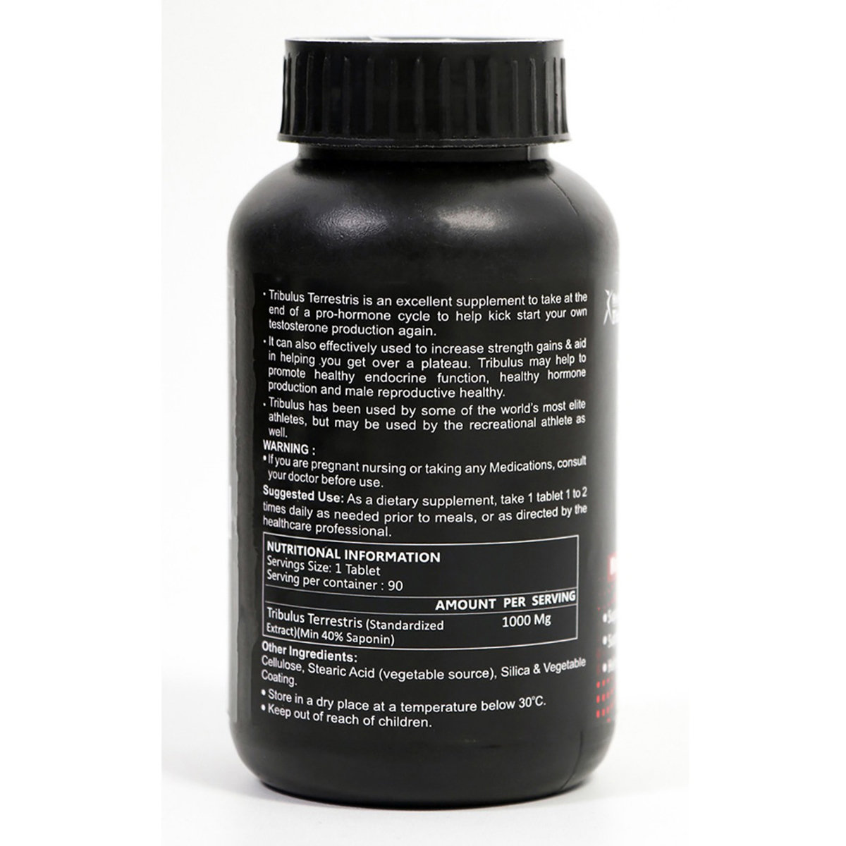 Healthvit Fitness Tribulus Terrestris 1000 mg Maximum Strength 40% Saponins - 90 Tablets, Pack of 1 Healthvit Fitness Tribulus Terrestris 1000 mg Maximum Strength 40% Saponins - 90 Tablets, Pack of 1