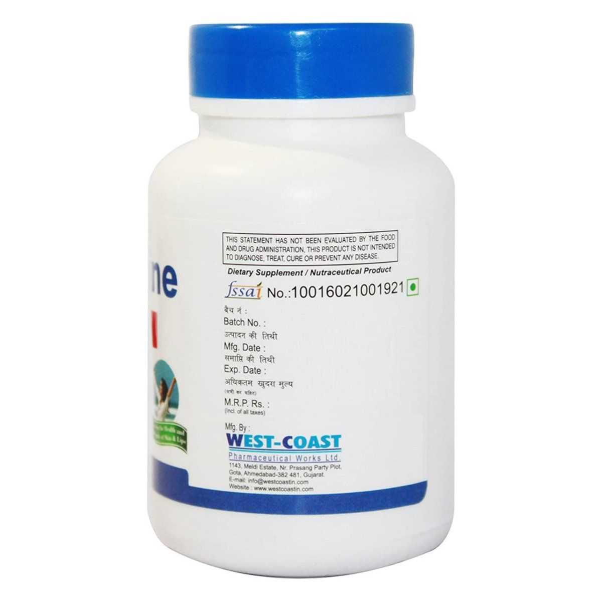 Healthvit L-Lysine 1000 mg, 60 Tablets, Pack of 1 Healthvit L-Lysine 1000 mg, 60 Tablets, Pack of 1