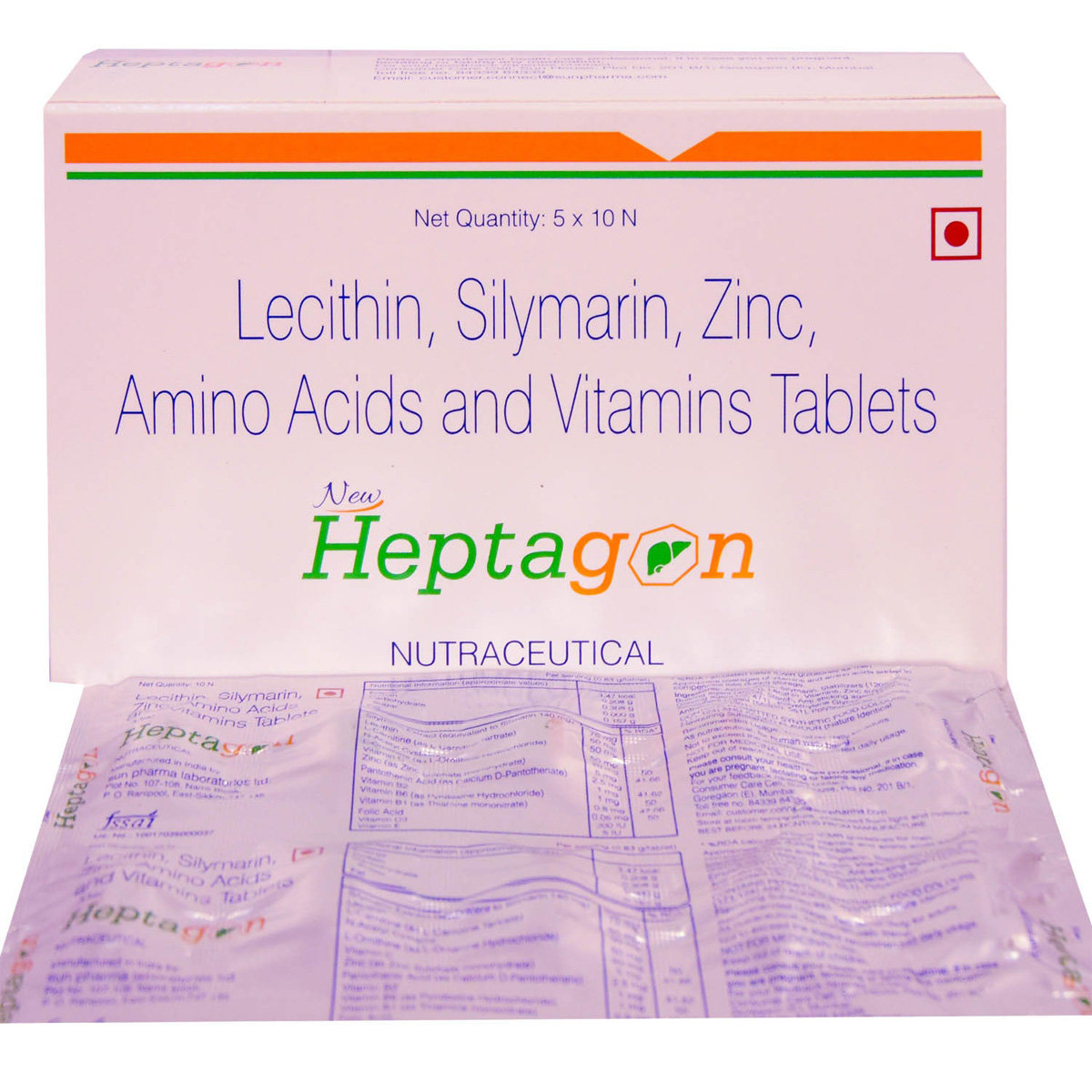 Heptagon Tablet 10'S, Pack of 10 Heptagon Tablet 10'S, Pack of 10