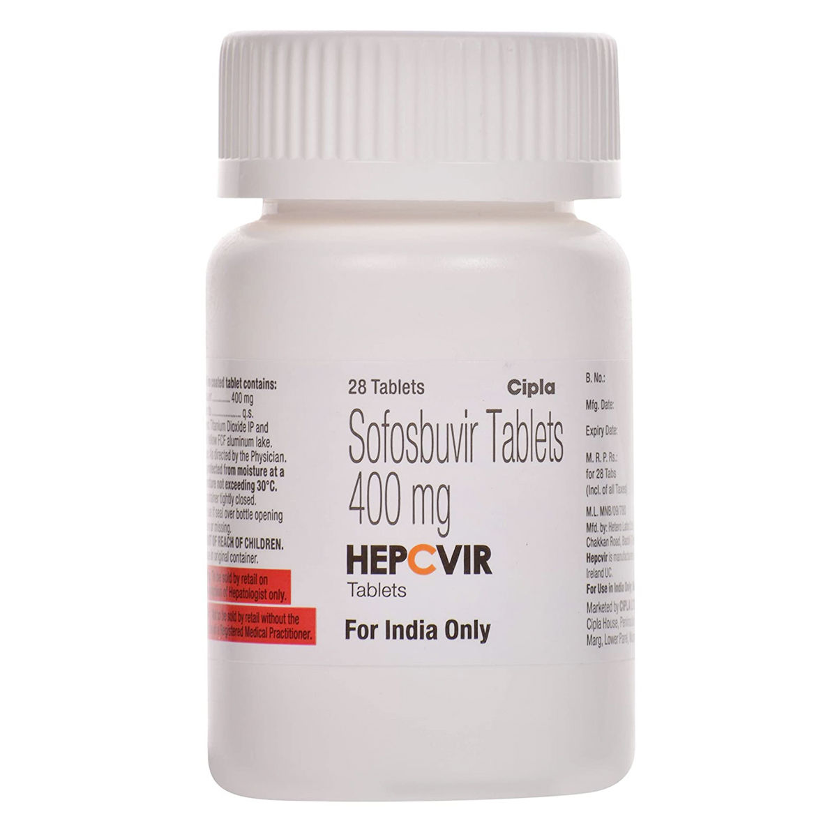 Buy Hepcvir 400 mg Tablet 28's Online