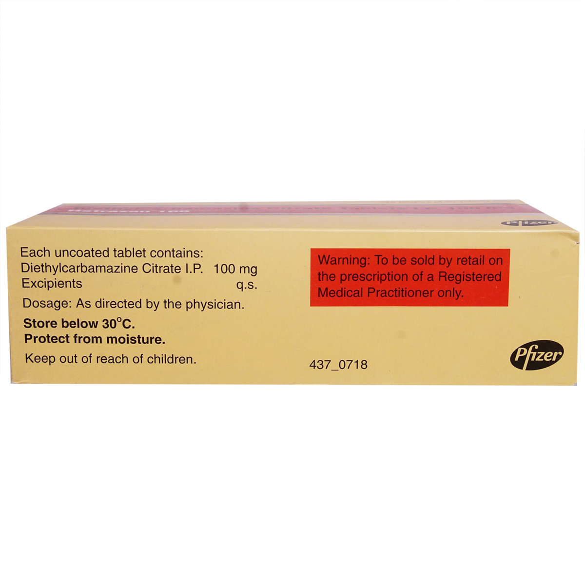 Hetrazan 100 Tablet 30's, Pack of 30 TABLETS Hetrazan 100 Tablet 30's, Pack of 30 TABLETS