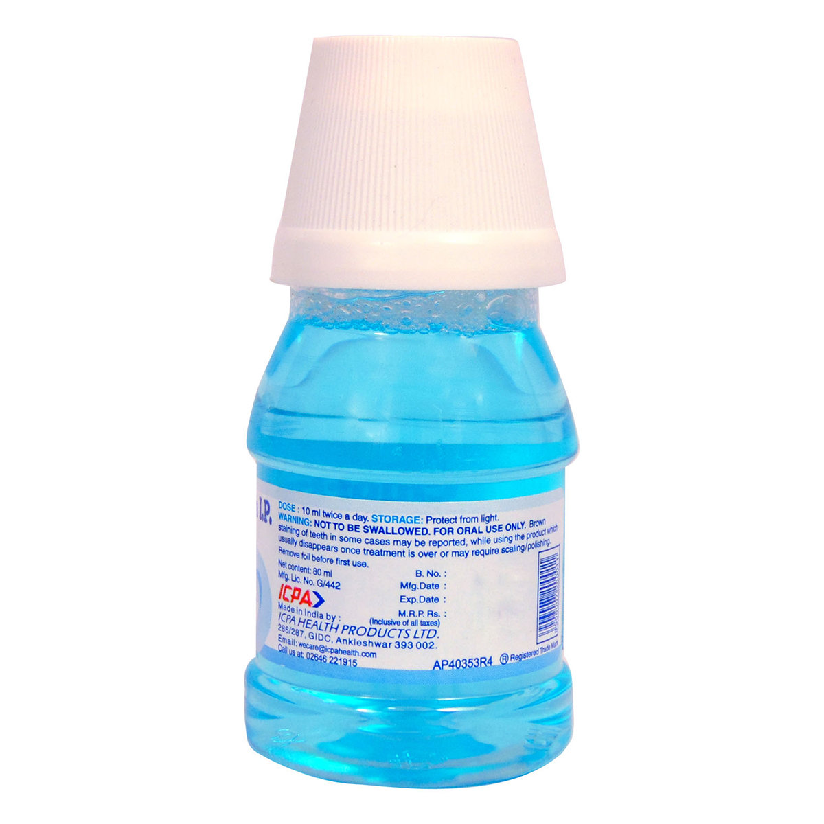 Hexidine Antiseptic-Antiplaque Mouthwash, 80 ml, Pack of 1 Mouth Wash Hexidine Antiseptic-Antiplaque Mouthwash, 80 ml, Pack of 1 Mouth Wash