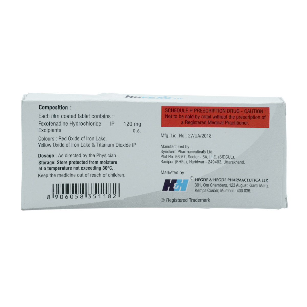 Hhfexo 120 Tablet 10's, Pack of 10 TABLETS Hhfexo 120 Tablet 10's, Pack of 10 TABLETS