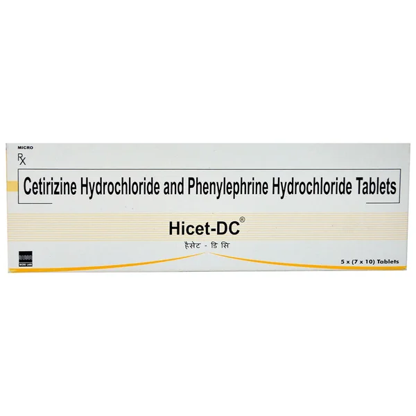 Hicet-DC Tablet 10's, Pack of 10 TABLETS
