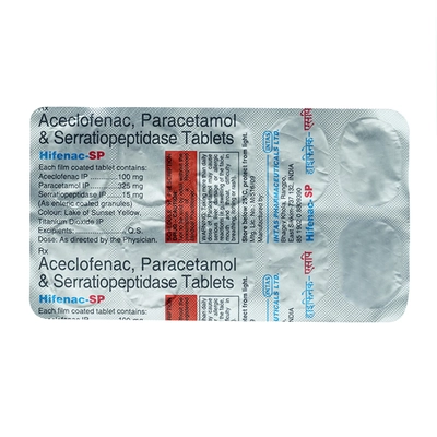 Hifenac-SP Tablet 10's, Pack of 10 TABLETS