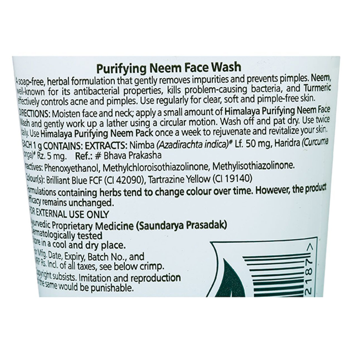 Himalaya Purifying Neem Face Wash 50 ml | With Neem & Turmeric | Prevents & Clear Pimple | For All Skin Type, Pack of 1 Himalaya Purifying Neem Face Wash 50 ml | With Neem & Turmeric | Prevents & Clear Pimple | For All Skin Type, Pack of 1