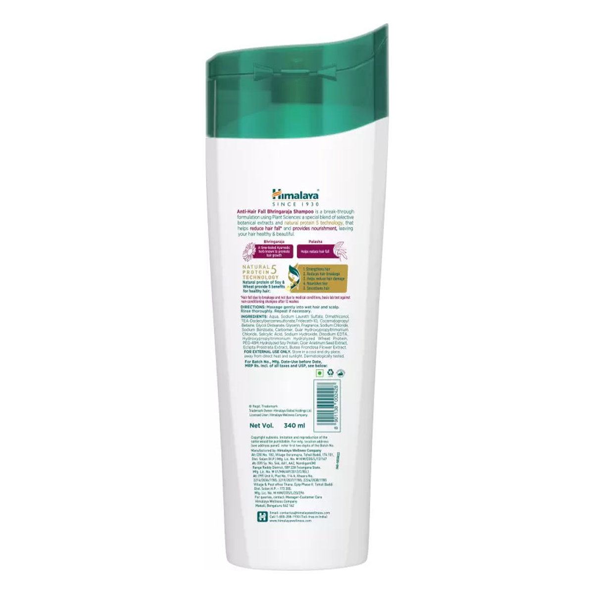 Himalaya Anti-Hairfall Shampoo with Bhringaraja, 340 ml, Pack of 1 Himalaya Anti-Hairfall Shampoo with Bhringaraja, 340 ml, Pack of 1