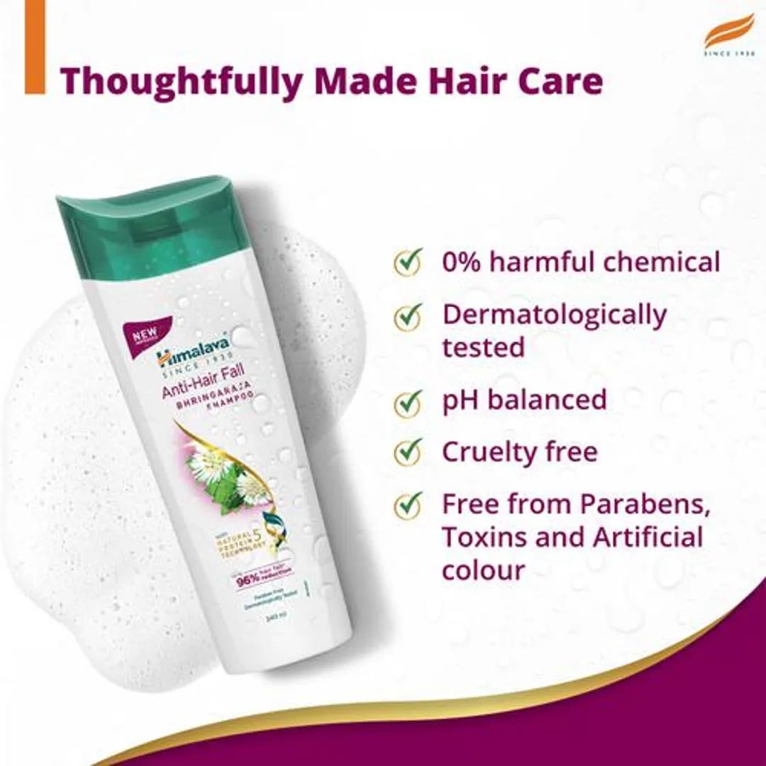 Himalaya Anti-Hairfall Shampoo with Bhringaraja, 180 ml, Pack of 1 Himalaya Anti-Hairfall Shampoo with Bhringaraja, 180 ml, Pack of 1