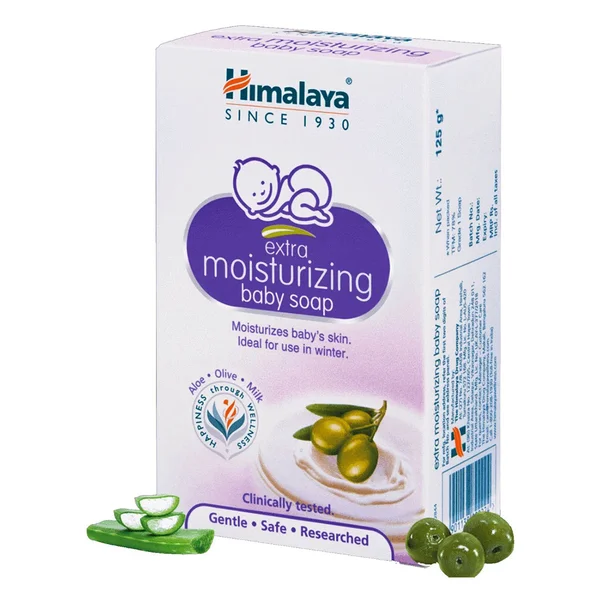 Himalaya Extra Moisturizing Baby Soap, 125 gm, Pack of 1