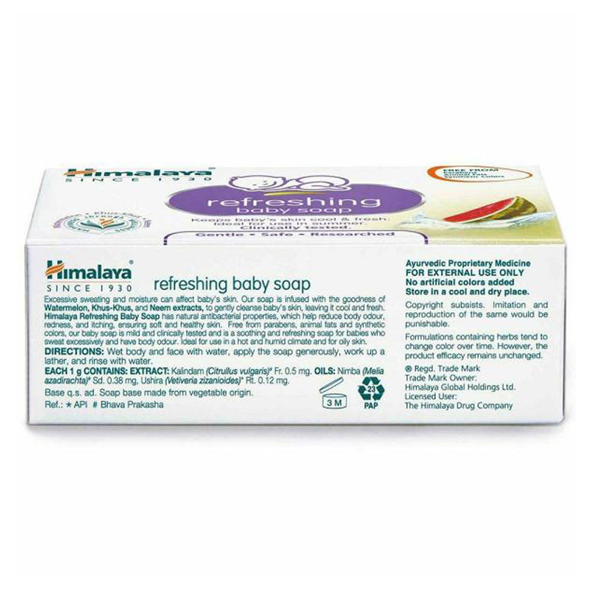 Himalaya Refreshing Baby Soap, 125 gm, Pack of 1 Himalaya Refreshing Baby Soap, 125 gm, Pack of 1