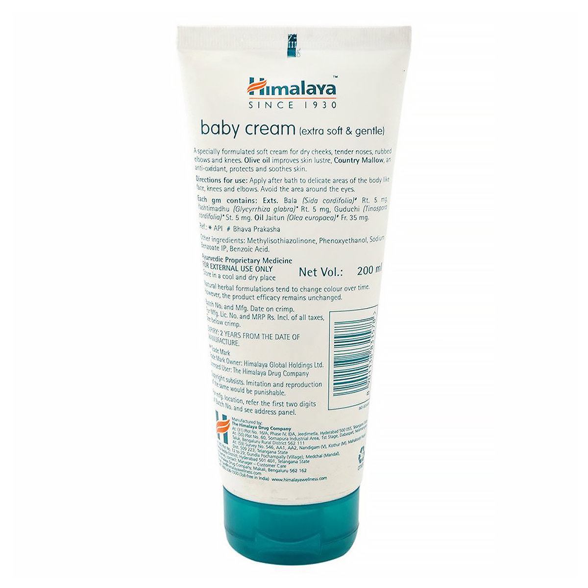 Himalaya Baby Cream, 200 ml, Pack of 1 Himalaya Baby Cream, 200 ml, Pack of 1
