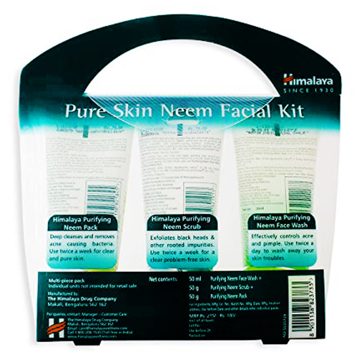 Himalaya Pure Skin Neem Facial Kit 1 Count | Cleanses, Exfoliates & Purifies |For Problem Free, Healthy Skin, Pack of 1 Himalaya Pure Skin Neem Facial Kit 1 Count | Cleanses, Exfoliates & Purifies |For Problem Free, Healthy Skin, Pack of 1