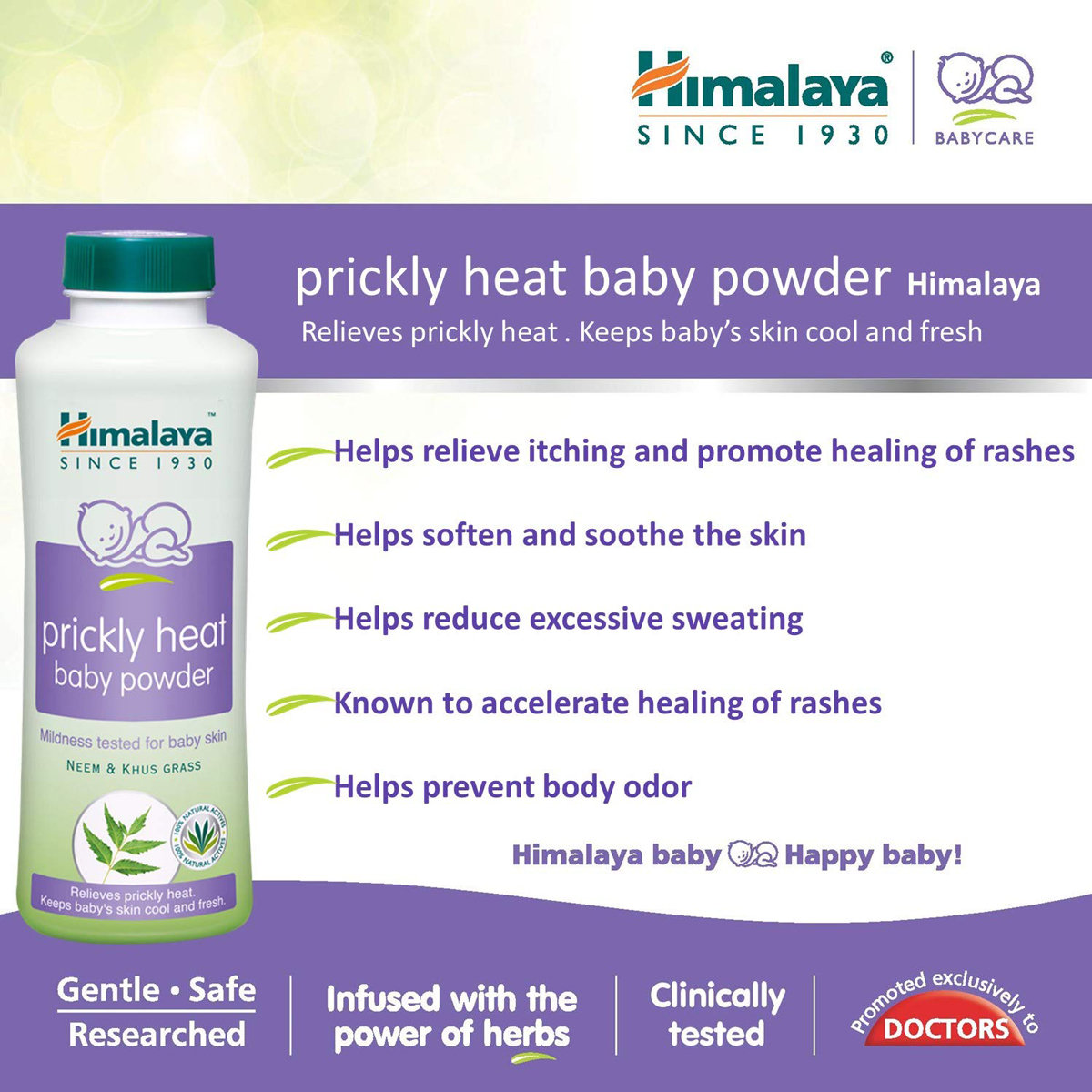 Himalaya Prickly Heat Baby Powder, 200 gm, Pack of 1 Himalaya Prickly Heat Baby Powder, 200 gm, Pack of 1