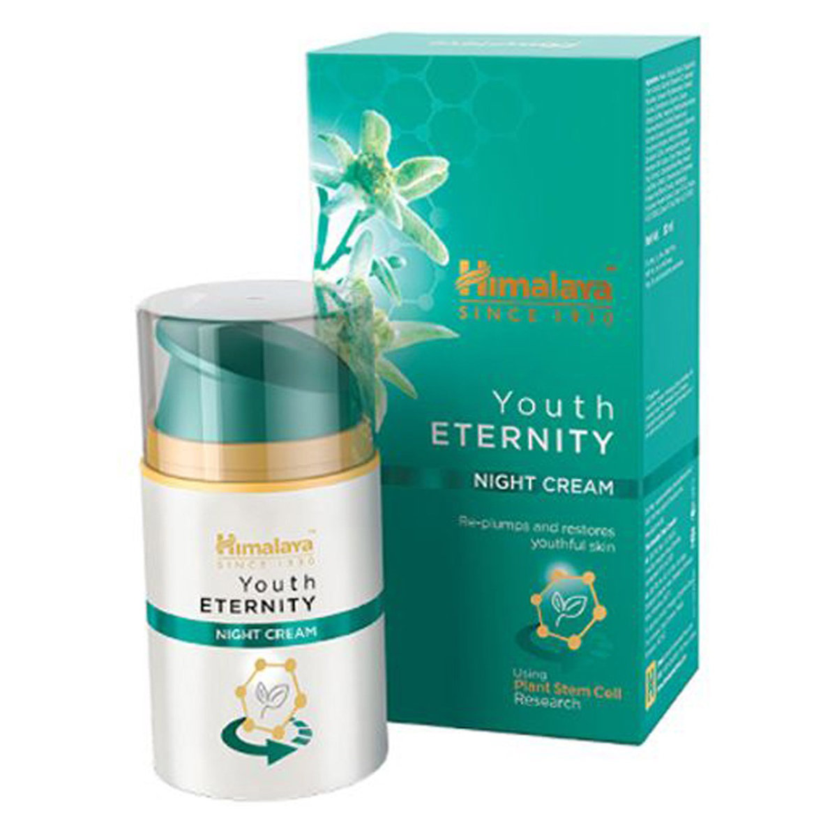 Himalaya Youth Eternity Night Cream 50 ml | Using Plant Stem Cell Search | Replumps & YouthFul Skin, Pack of 1 Himalaya Youth Eternity Night Cream 50 ml | Using Plant Stem Cell Search | Replumps & YouthFul Skin, Pack of 1