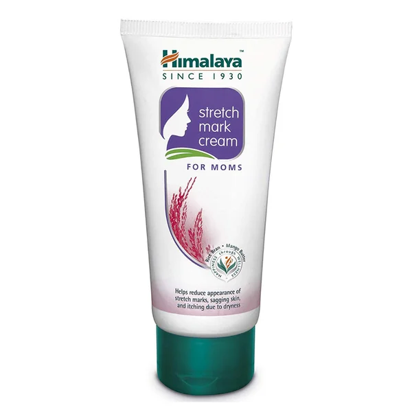 Himalaya Moms Stretch Mark Cream 100 ml | With Goodness Of Rice Bran &amp; Mango Butter | Reduces Stretch Marks, Sagging Skin &amp; Itching| For Moms, Pack of 1