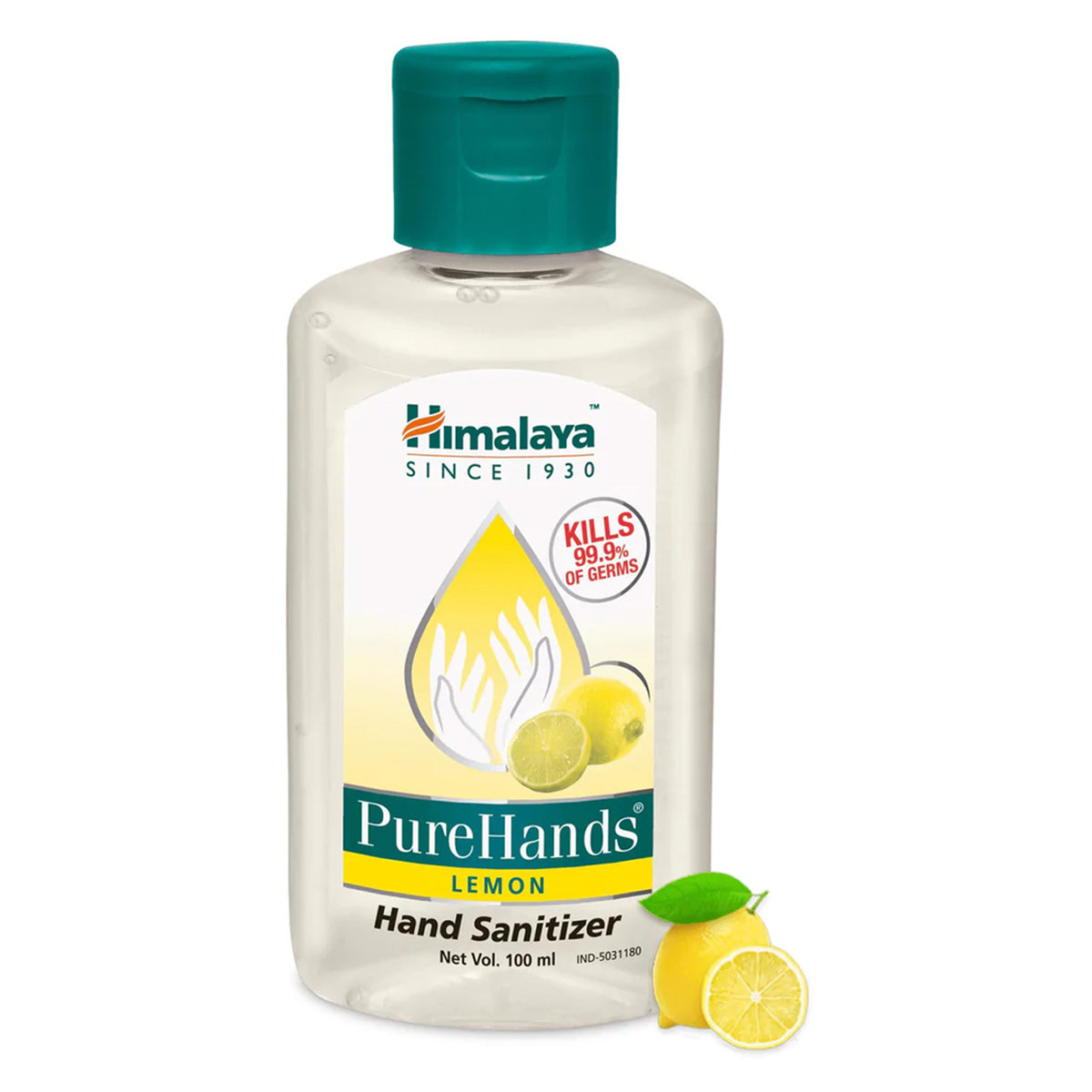 Himalaya Pure Hands Lemon Flavour Hand Sanitizer 100 ml | KillS 99.9% Of Germs, Pack of 1 Himalaya Pure Hands Lemon Flavour Hand Sanitizer 100 ml | KillS 99.9% Of Germs, Pack of 1