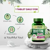 Himalayan Organics Biotin 10000 mcg, 120 Tablets, Pack of 1