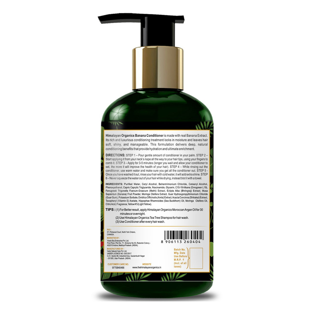 Himalayan Organics Banana Conditioner, 300 ml, Pack of 1 Himalayan Organics Banana Conditioner, 300 ml, Pack of 1