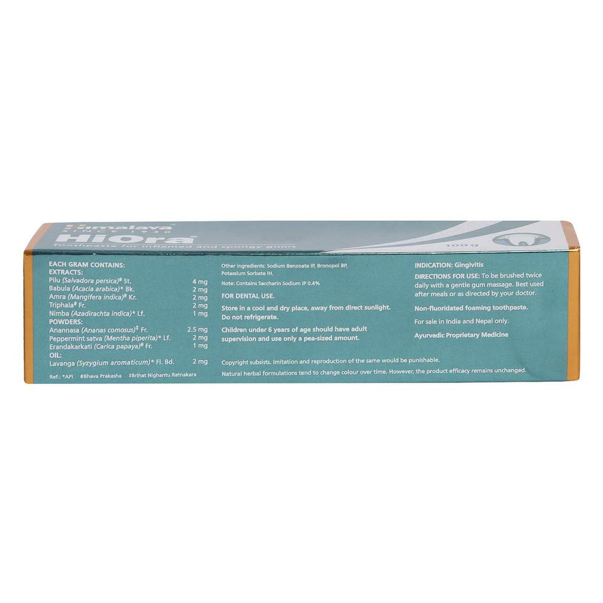 Himalaya Hiora Toothpaste, 100 gm, Pack of 1 Himalaya Hiora Toothpaste, 100 gm, Pack of 1