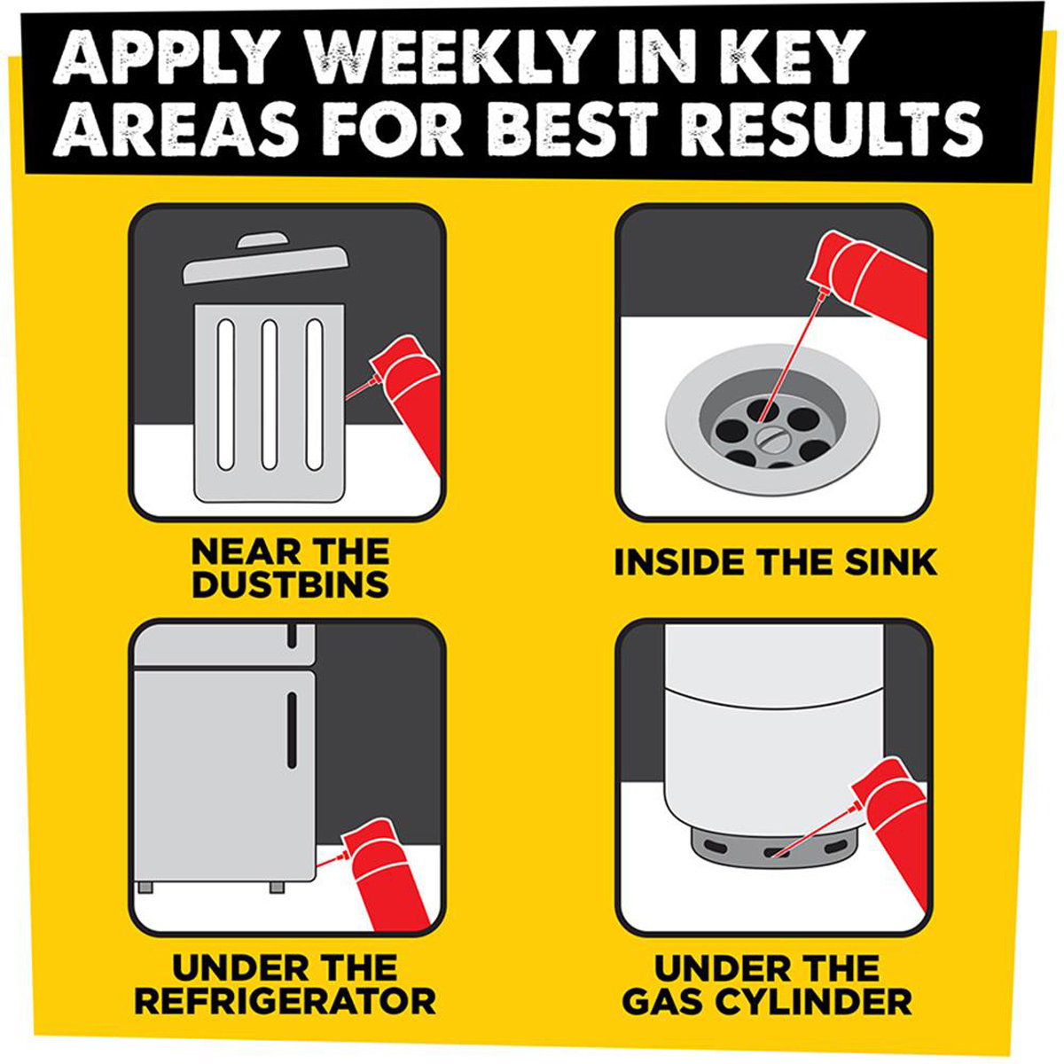 HIT Crawling Insect Killer Spray, 400 ml, Pack of 1 HIT Crawling Insect Killer Spray, 400 ml, Pack of 1