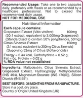 Holland &amp; Barrett Double Strength Grapeseed Extract 100 mg, 50 Capsules, Pack of 1
