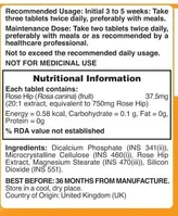 Holland &amp; Barrett Rose Hip 750 mg, 120 Tablets, Pack of 1