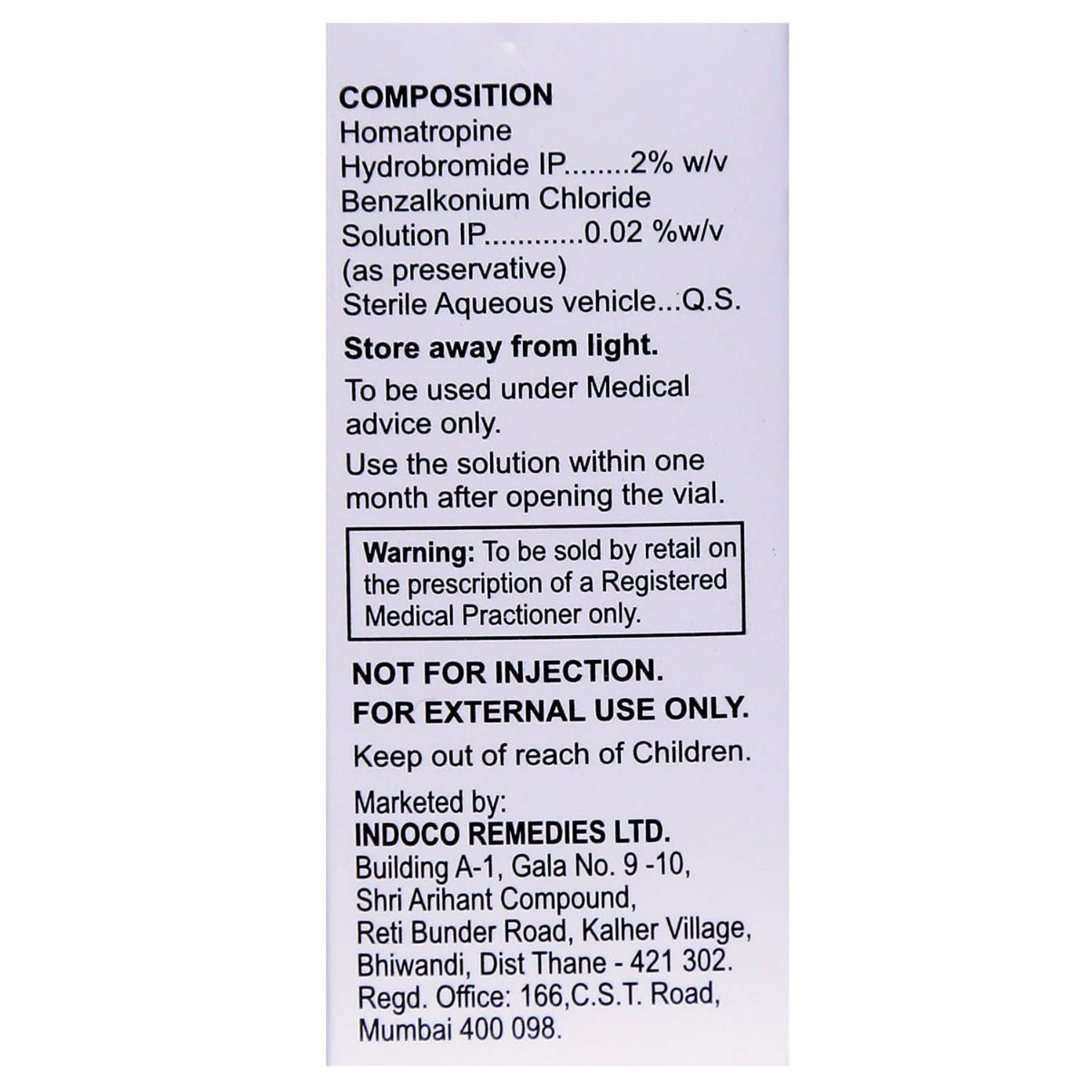 Homide Eye Drops 5 ml, Pack of 1 EYE DROPS Homide Eye Drops 5 ml, Pack of 1 EYE DROPS